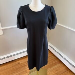 NWT Lilly Pulitzer Black Puff-Sleeve Mini Dress